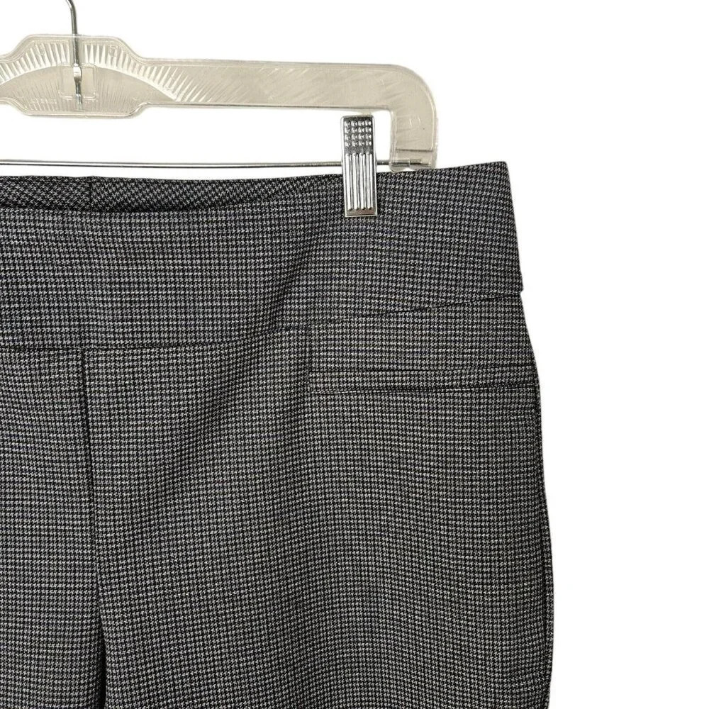 Dalia Gray Black Herringbone Pull On Cropped Pants Size Large New‎ With Tag - Picture 3 of 10